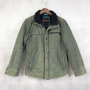 Hurley Mens Quilted Jacket Size M Utility Military Skate Outdoor Grunge Street